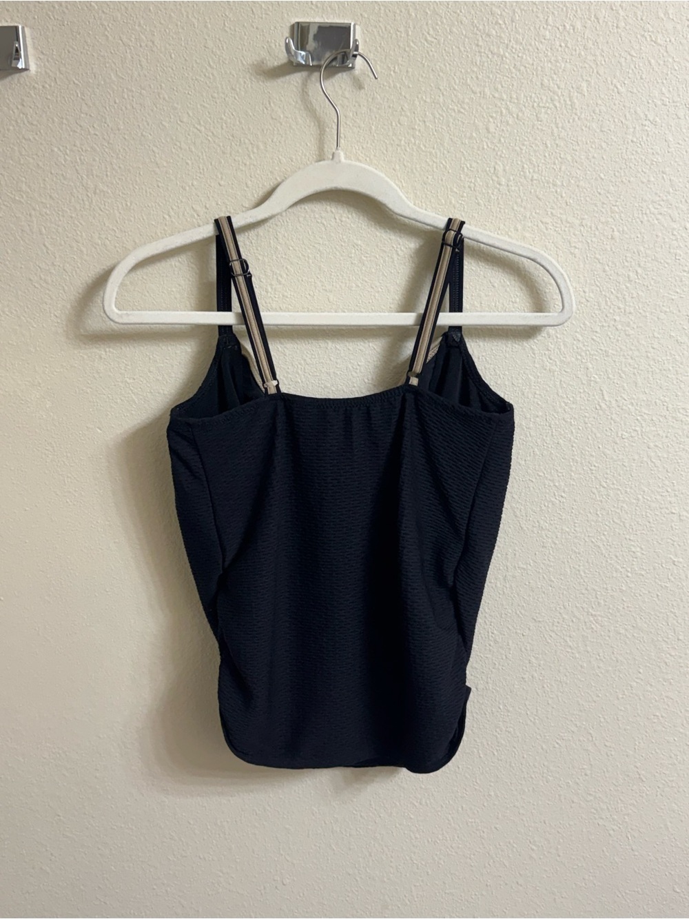 Fantasie Black Textured Underwire Tankini Top | Size 32H | Adjustable Straps - Picture 3 of 5